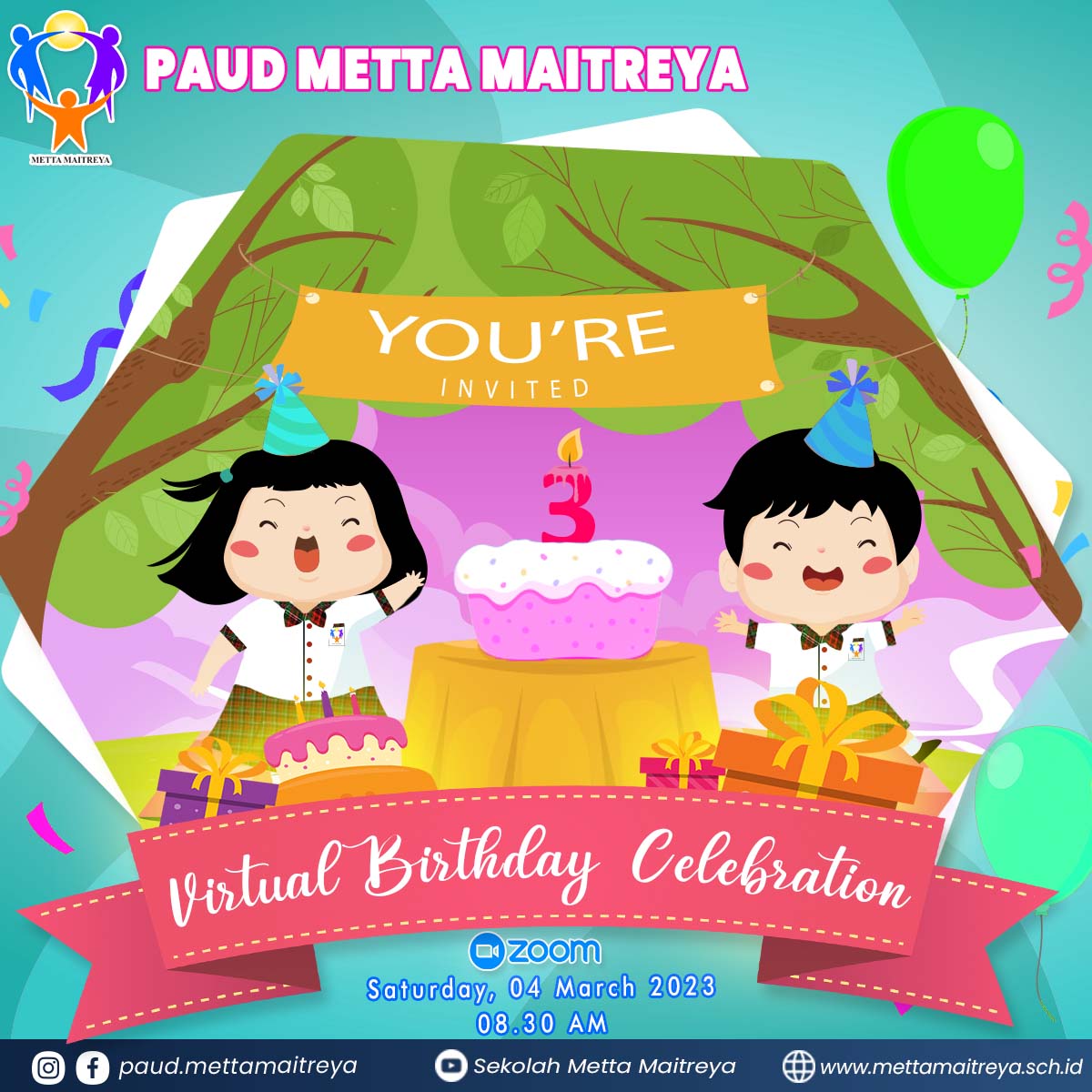 Virtual Birthday Celebration 3 | PAUD METTA MAITREYA